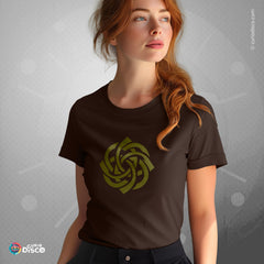 Brown tree of life yoga shirt with celtic knot, ideal as love knot viking nordic celtic gifts, gifts for wife, yoga gifts for her, plus size clothing for mystical cottage core workout, and gifts for mom.