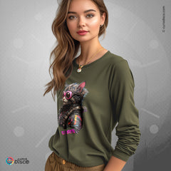 Explore our unique cyberpunk cat & gaming apparel, perfect for cat lover gifts. Vibrant cyberpunk shirts, plus size gaming sweatshirts, and a variety of gaming gifts for her. Ideal for the gaming girl and all gifts for cat lovers.