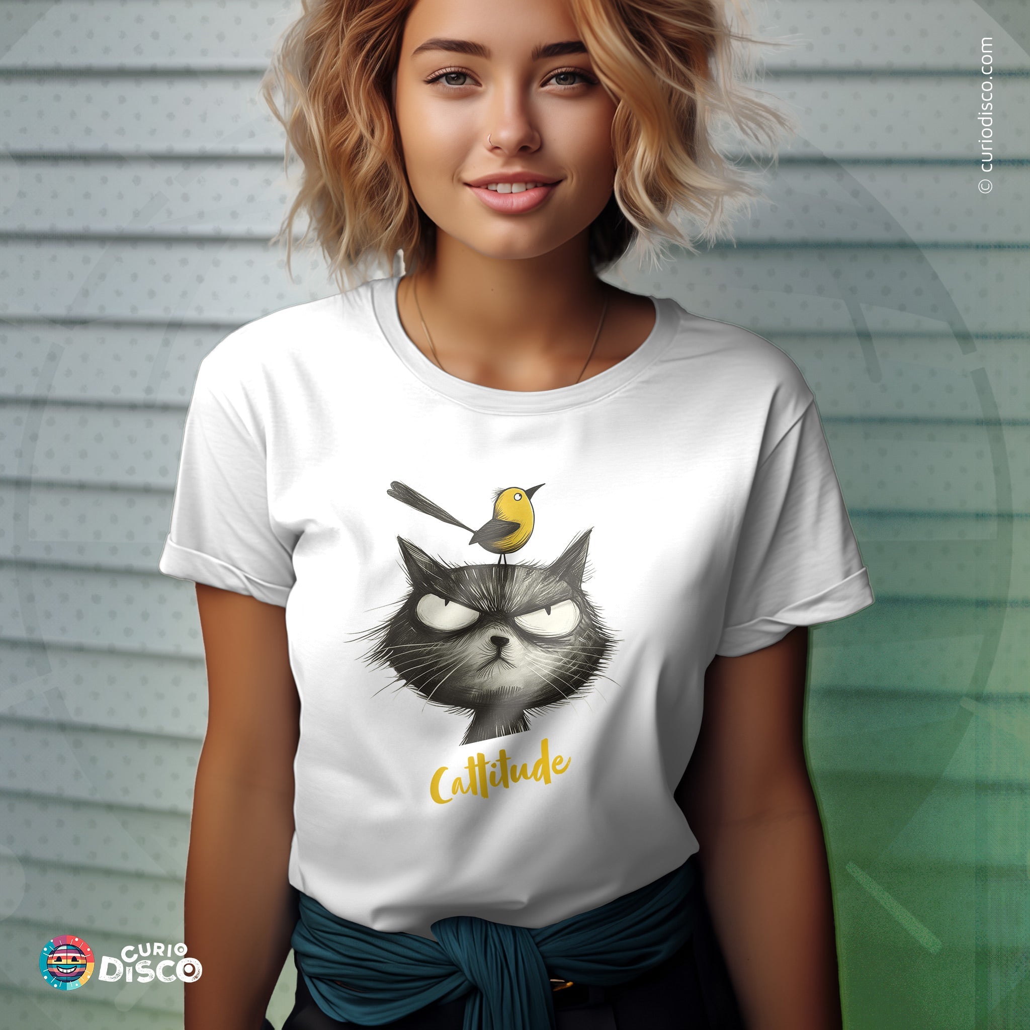 White, short sleeve t-shirt, a funny cat shirt and ironic shirt blend, great as gifts for girlfriend, cat lover gift, and meme shirt. Cat yoga, treat yourself, gifts for cat lovers and cat people. Custom pet shirt in plus size.